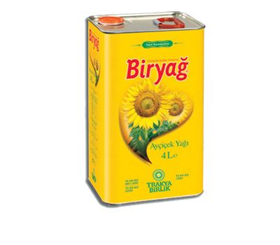 Biryağ Ayçiçek Yağı 4 L. Teneke