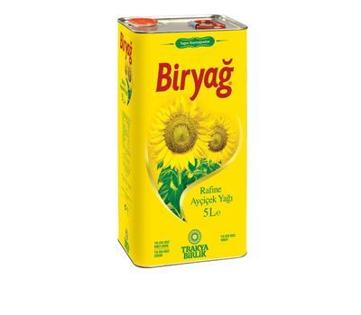 Biryağ Ayçiçek Yağı 5 L. Teneke